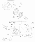Blower HousingShrouds Flywheel Diagram and Parts List for  Briggs and Stratton
